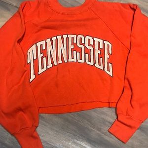 Hand Cropped Tennessee sweatshirt.